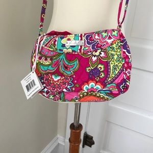Vera Bradley Little Crossbody Pink Swirls NWT